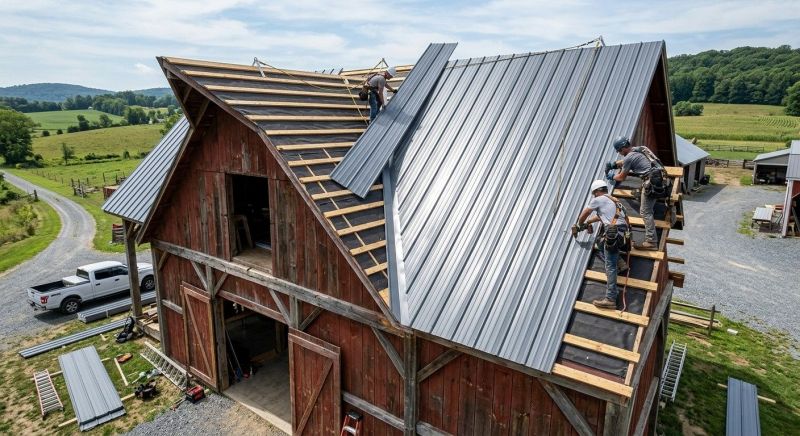Barn Roof Installation in Fauquier County, VA