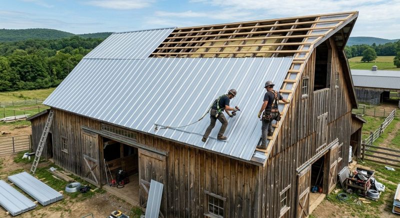 Barn Roof Installation in Fauquier County, VA