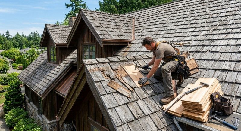 Cedar Shake Roof Repair in Haymarket, VA