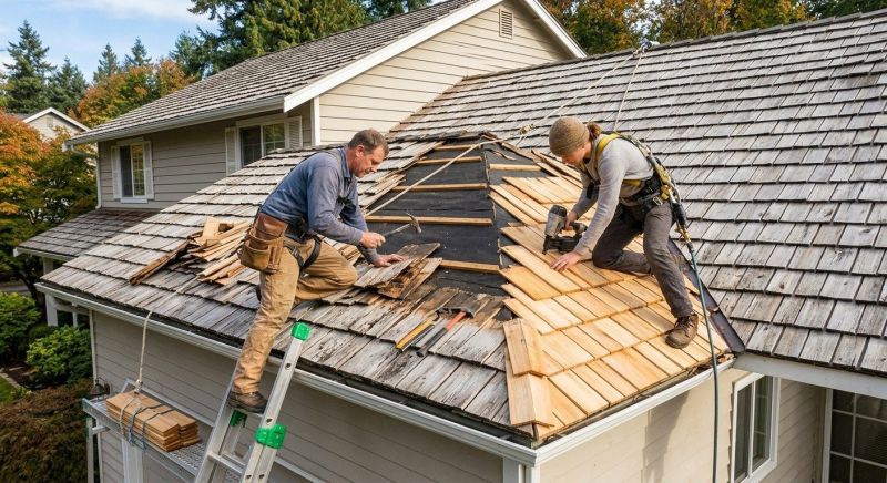Cedar Shake Roof Repair in Triangle, VA