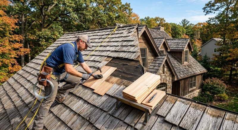 Cedar Shingles Repair in Reston, VA