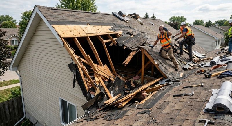 Collapsing Roof Repair in Fauquier County, VA