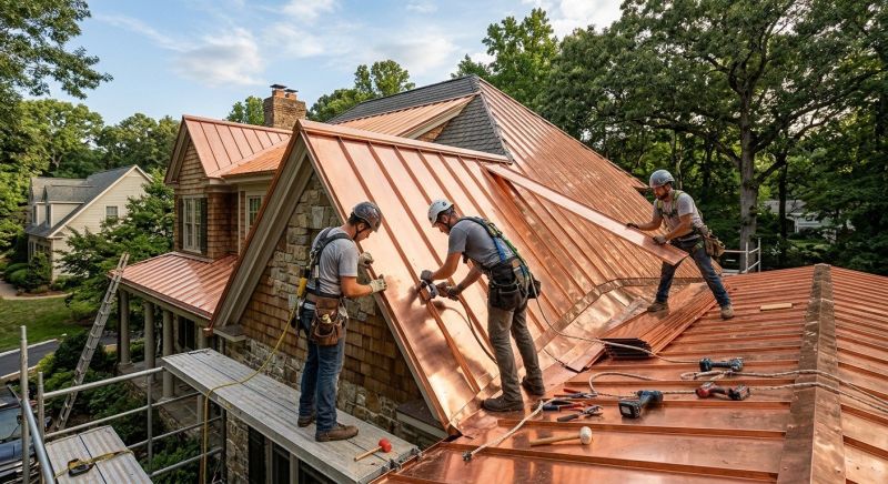 Copper Roof Installation in Fauquier County, VA