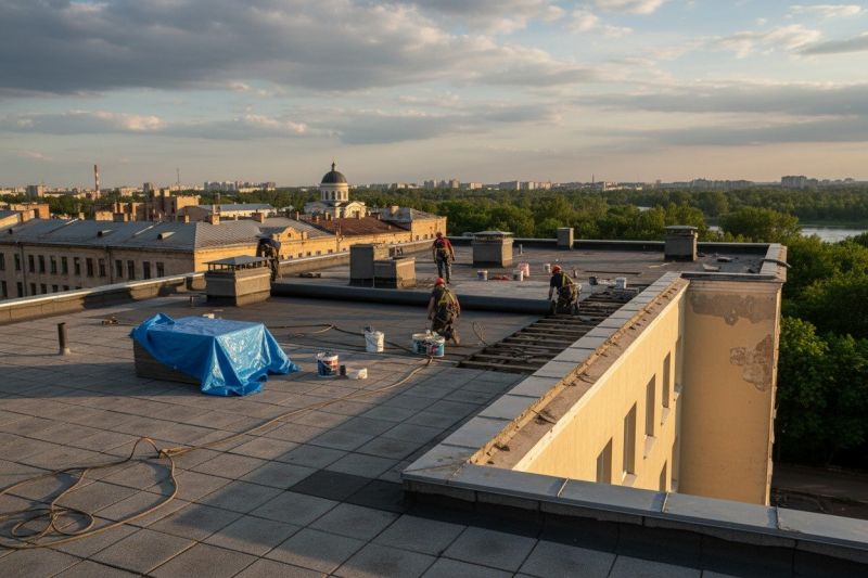 Flat Roof Replacement in Reston, VA