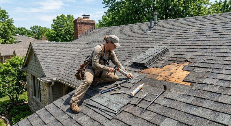 Hip Roof Shingle Repair in Fauquier County, VA