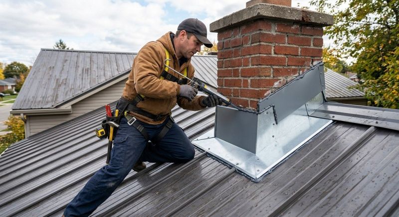 Metal Roof Flashing Repair in Fauquier County, VA