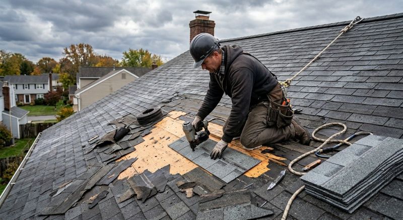 Roof Damage Restoration in Chantilly, VA