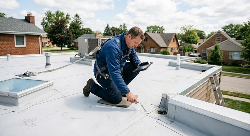 Single Ply Roof Inspection in Fauquier County, VA