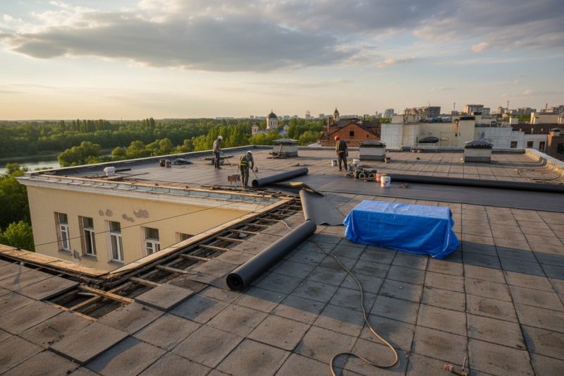 Single Ply Roof Replacement in Bealeton, VA