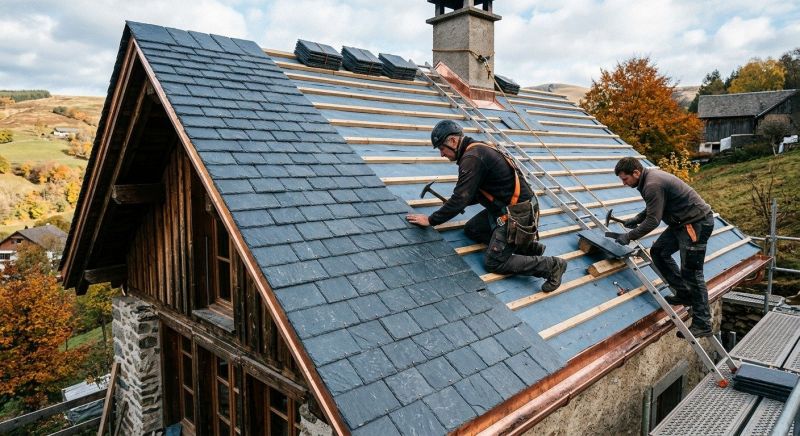 Slate Roof Construction in Ashburn, VA