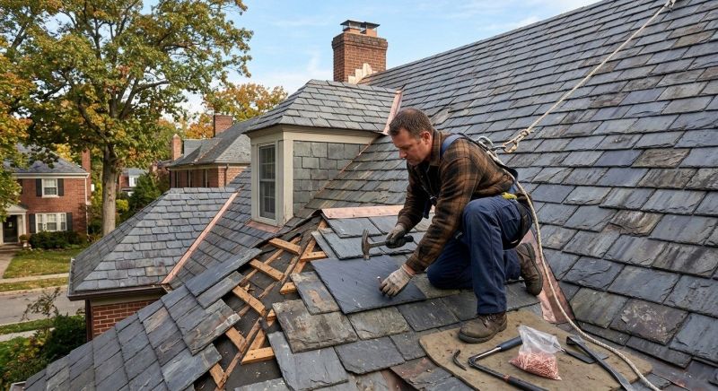 Slate Roof Repair in Stafford, VA
