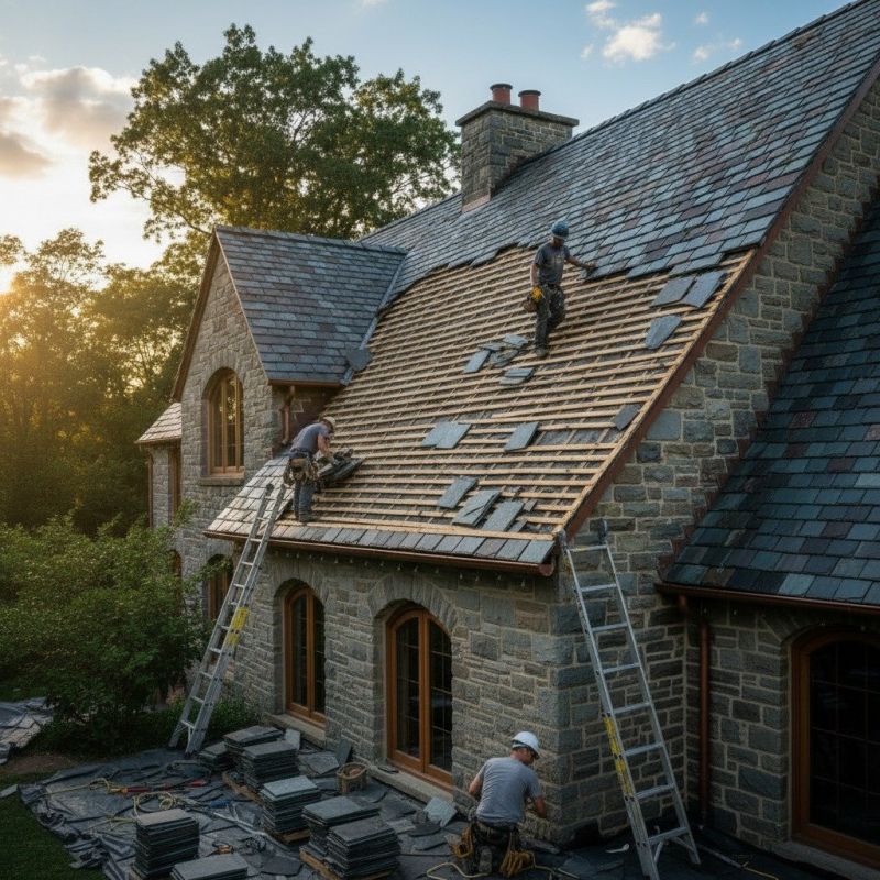 Slate Roof Replacement in Gainesville, VA