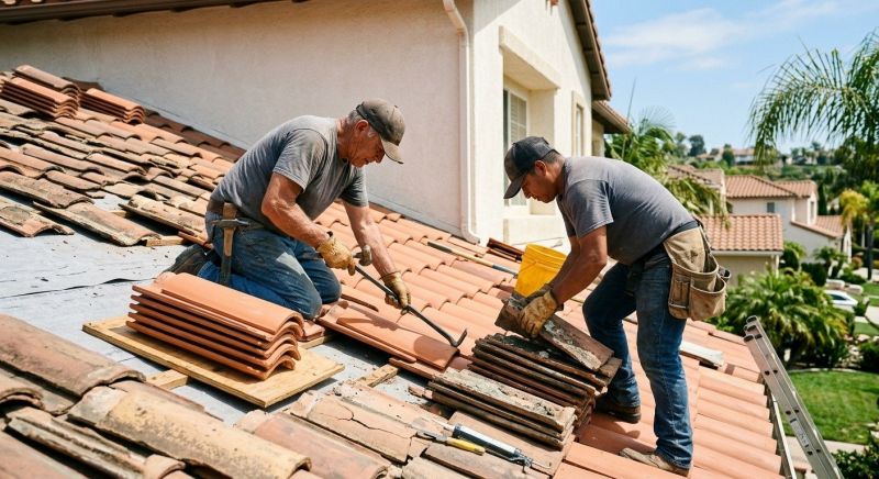 Spanish Tile Roof Repair in Fauquier County, VA