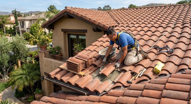 Spanish Tile Roof Repair in Fauquier County, VA