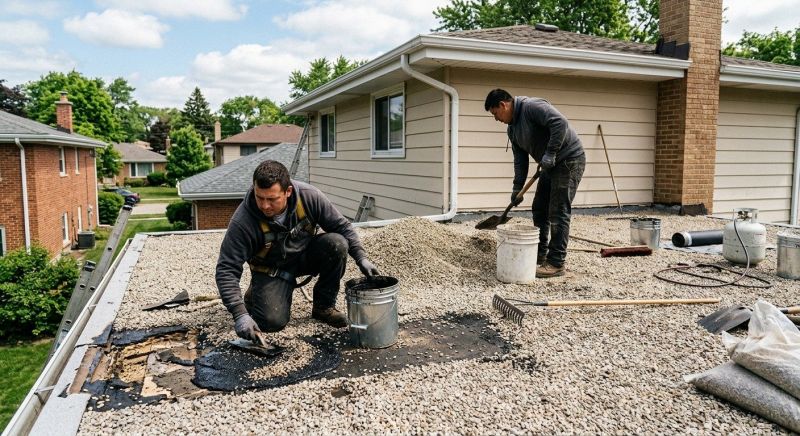 Tar And Gravel Roof Repair in Bristow, VA