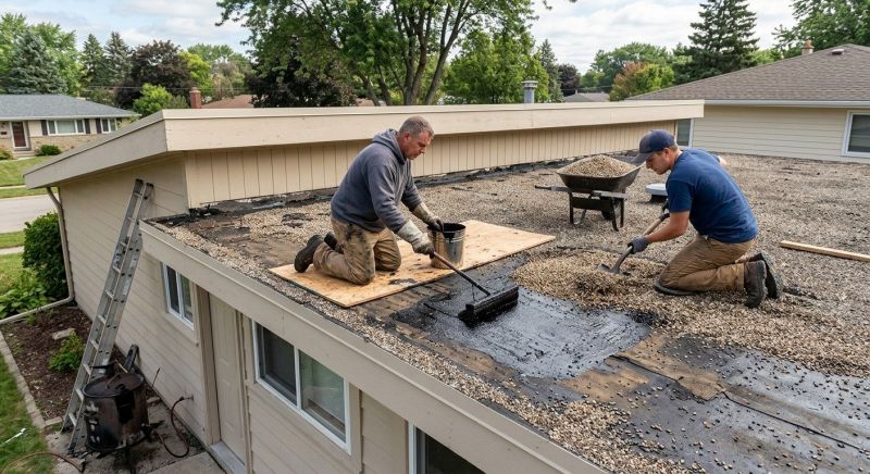 Tar And Gravel Roof Repair in Prince William County, VA