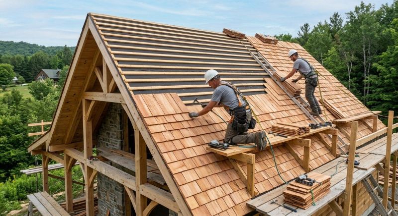 Wood Roofing Installation in Remington, VA