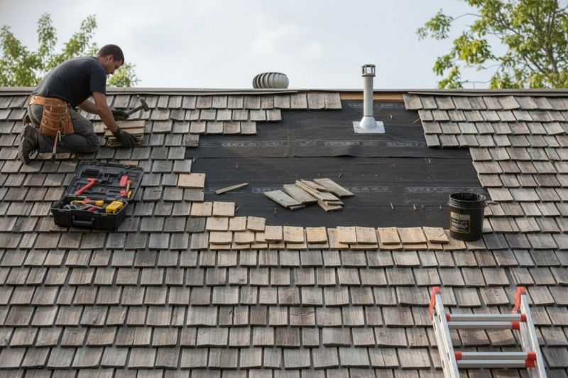 Wood Shake Roof Repair in Remington, VA