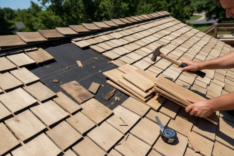 Wood Shake Roof Repair in Stafford, VA
