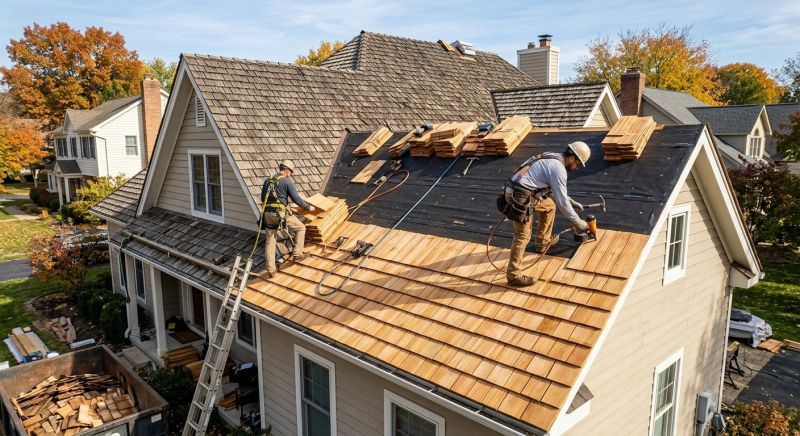 Wood Shake Roof Replacement in Burke, VA