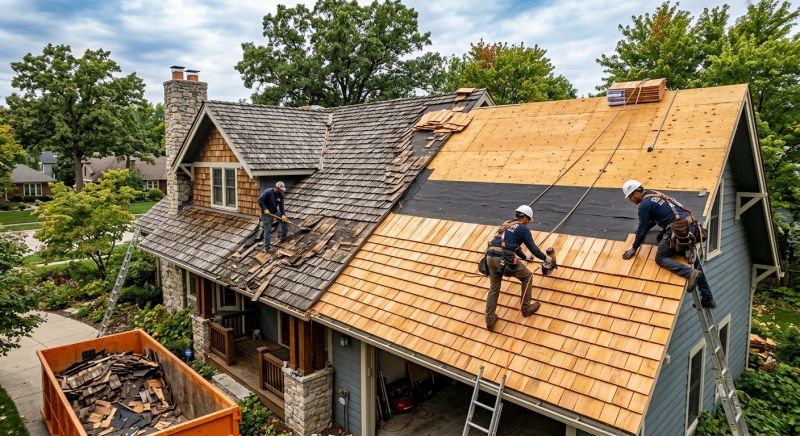 Wood Shake Roof Replacement in Prince William County, VA